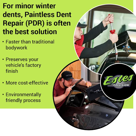 minor winter dents paintless dent repair