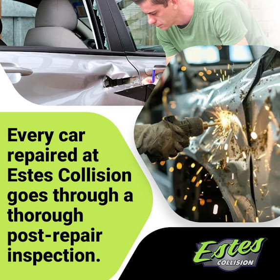 Estes Collision Doing Post-repair Inspection