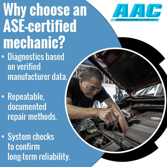 ASE-certified technicians