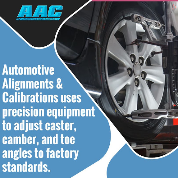 Using precision equipment to adjust caster and camber