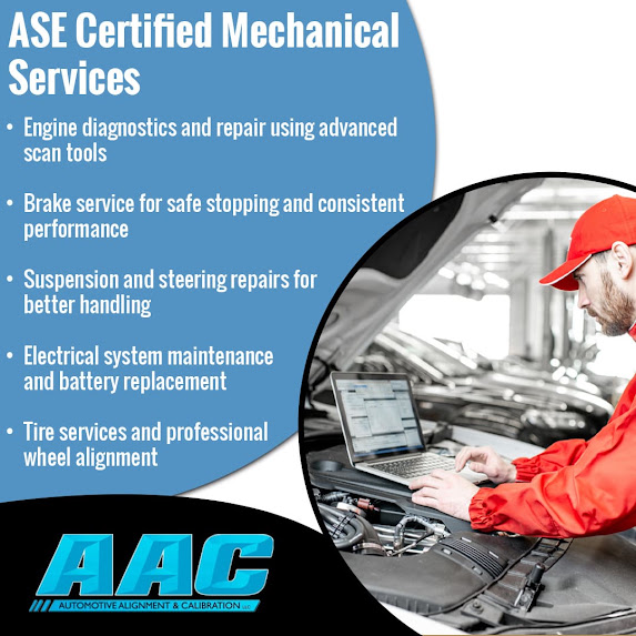 Automotive service advertisement with contact details.
