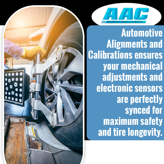 Automotive Alignments and Calibrations performing wheel alignment and sensor targeting on a vehicle to keep mechanical adjustments and electronic systems synced for safe driving in North Hampton.