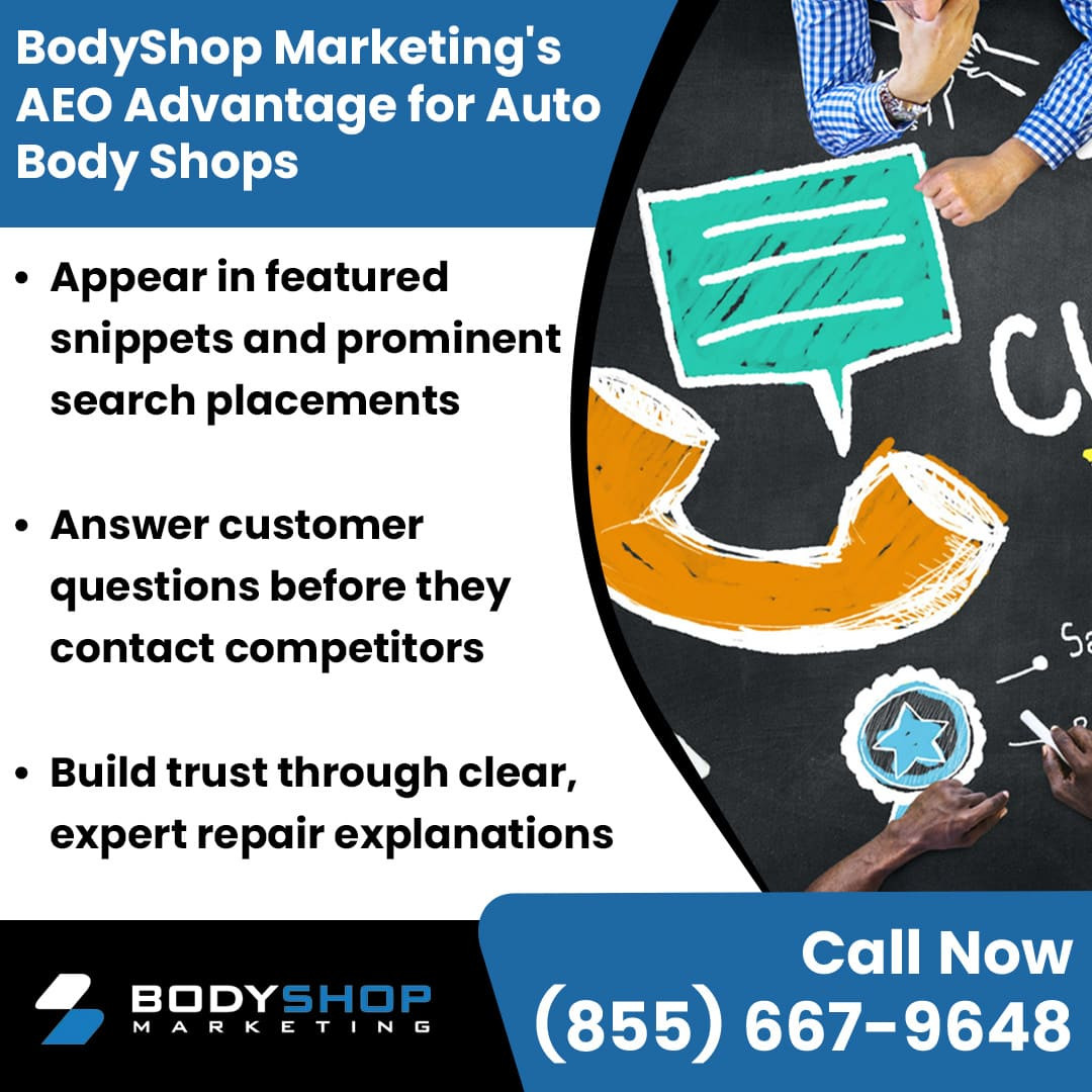 BodyShop Marketing Uses AEO to Turn Searches into Appointments for Shops