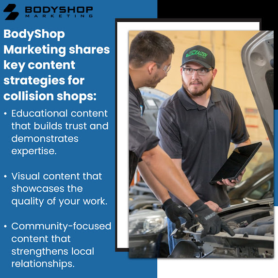 key content strategies for collision shop