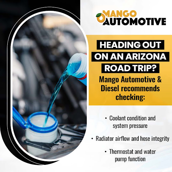 Mango Automotive & Diesel Recommends Pre-Trip Cooling System Inspections