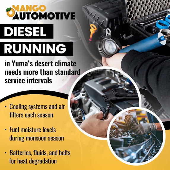 Mango Automotive & Diesel Details Year-Round Diesel Care for Yuma Drivers