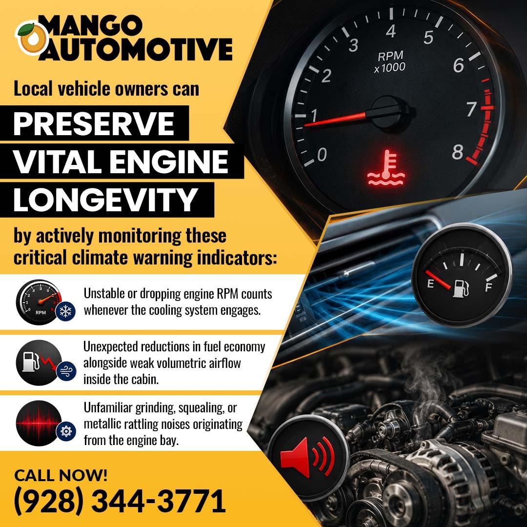 Car A/C system causing engine strain