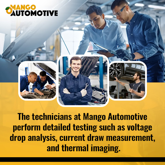 Mango Automotive Diagnoses and Repairs Modern Car Electrical Failures