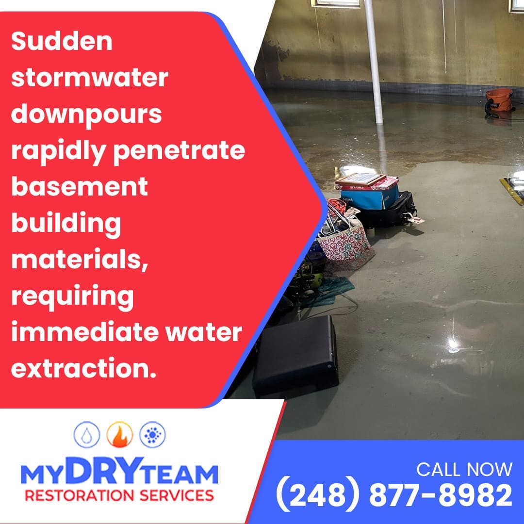 My Dry Team Restoration Services Offers 24/7 Water Removal in Oakland County