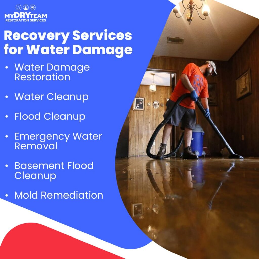 Recovery services for water damage