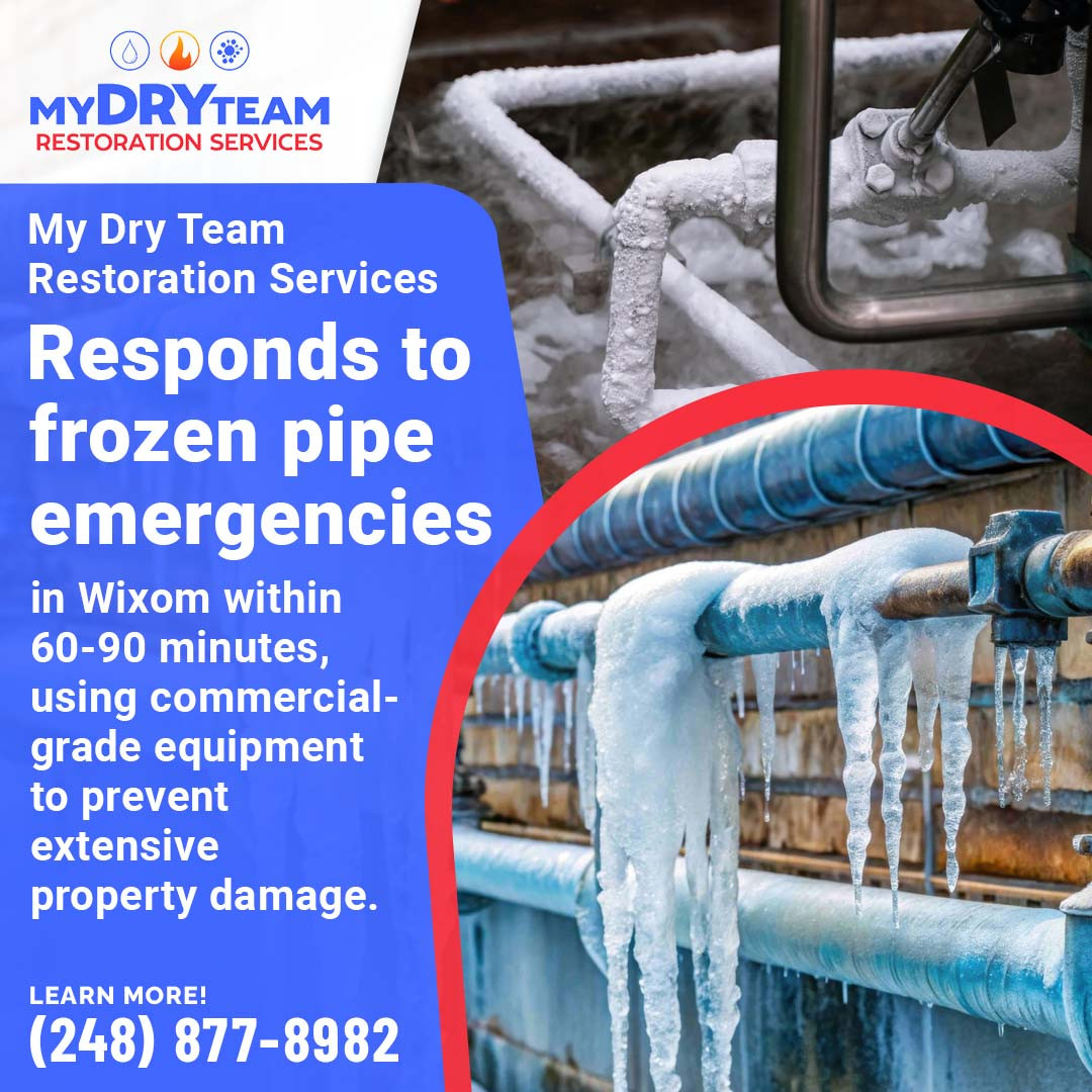 My Dry Team Restoration Services' Rapid Response To Winter Pipe Failures